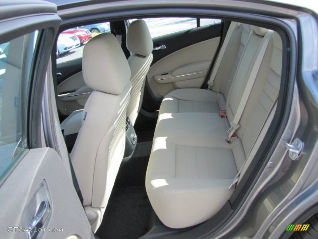 Black/Light Frost Beige Interior 2012 Dodge Charger SE Photo #55489835