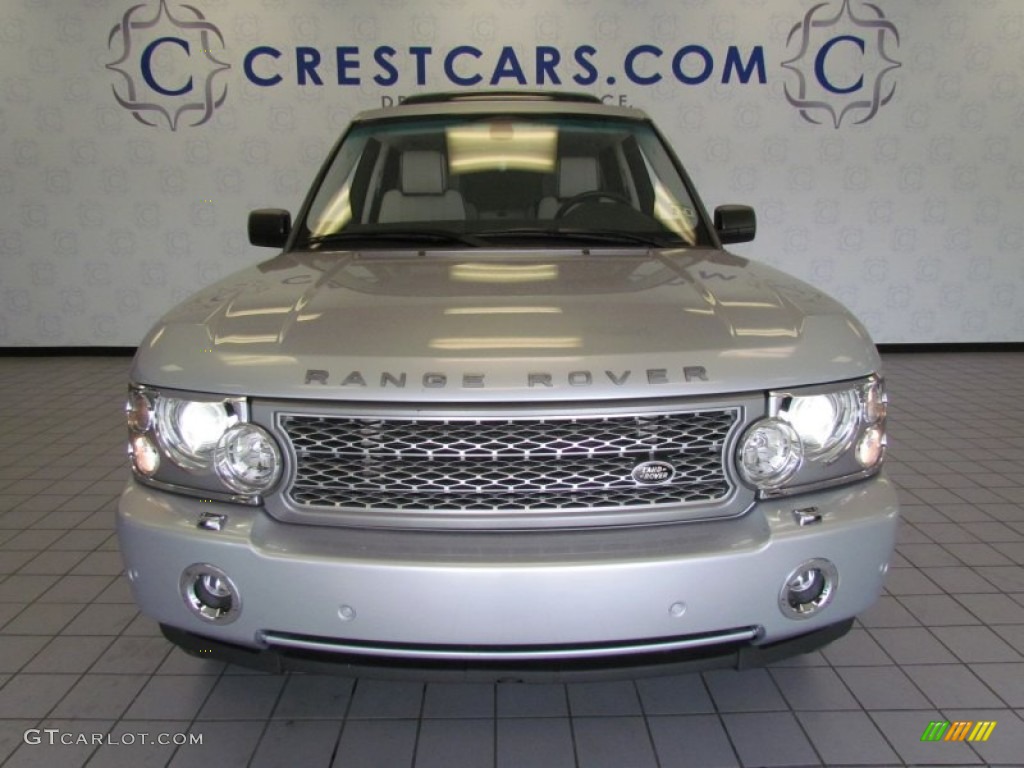 2007 Range Rover Supercharged - Zermatt Silver Metallic / Ivory/Black photo #6