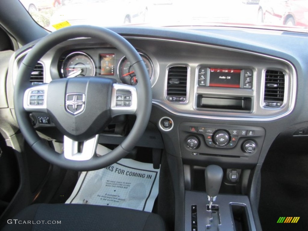 2012 Dodge Charger SE Black Dashboard Photo #55490294