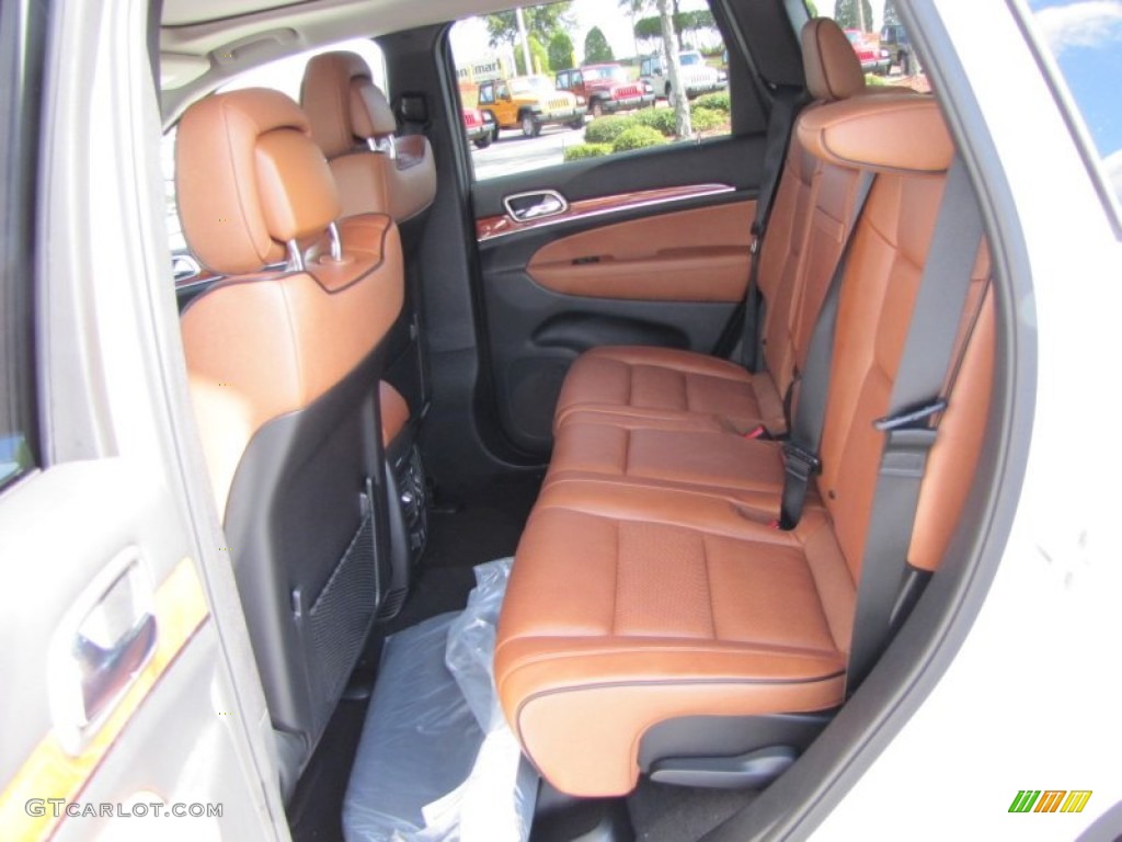 New Saddle/Black Interior 2012 Jeep Grand Cherokee Overland Photo #55490510