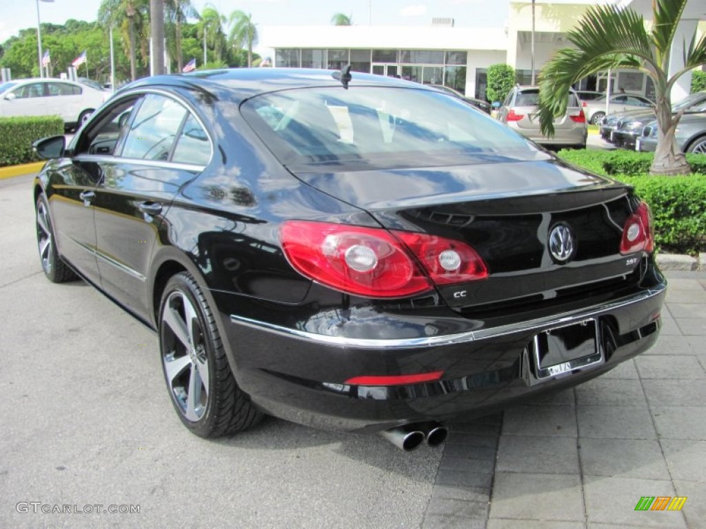 Deep Black Metallic 2011 Volkswagen CC Sport Exterior Photo #55490692