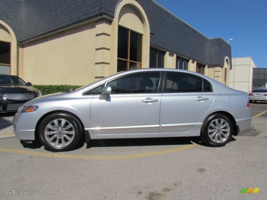 Alabaster Silver Metallic 2011 Honda Civic EX-L Sedan Exterior Photo #55490696