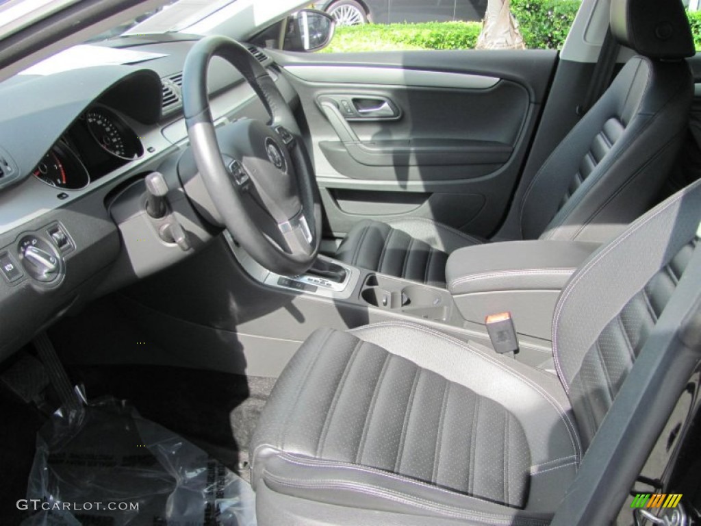 Black Interior 2011 Volkswagen CC Sport Photo #55490723