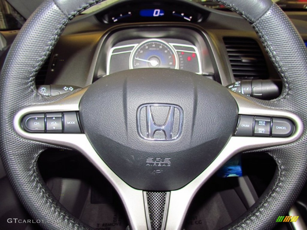2011 Honda Civic EX-L Sedan Gray Steering Wheel Photo #55490820