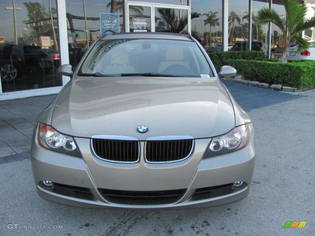2007 3 Series 328i Wagon - Platinum Bronze Metallic / Beige photo #3