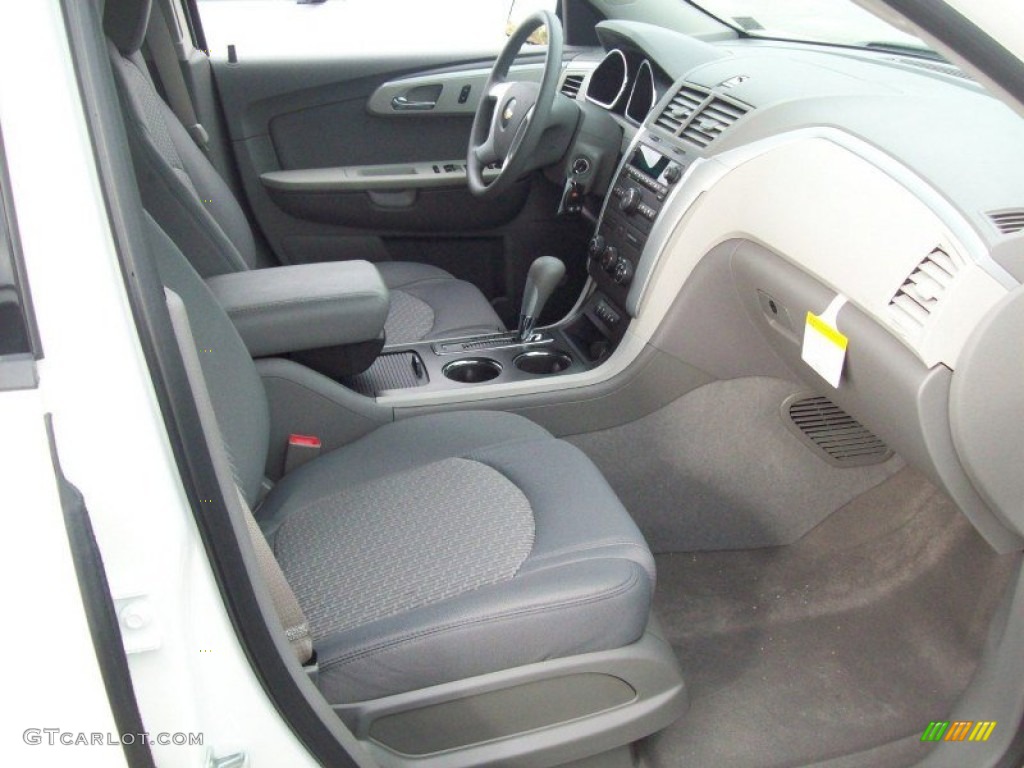 Dark Gray/Light Gray Interior 2012 Chevrolet Traverse LS Photo #55492362