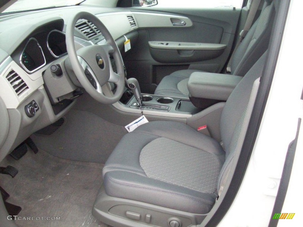 Dark Gray/Light Gray Interior 2012 Chevrolet Traverse LS Photo #55492466