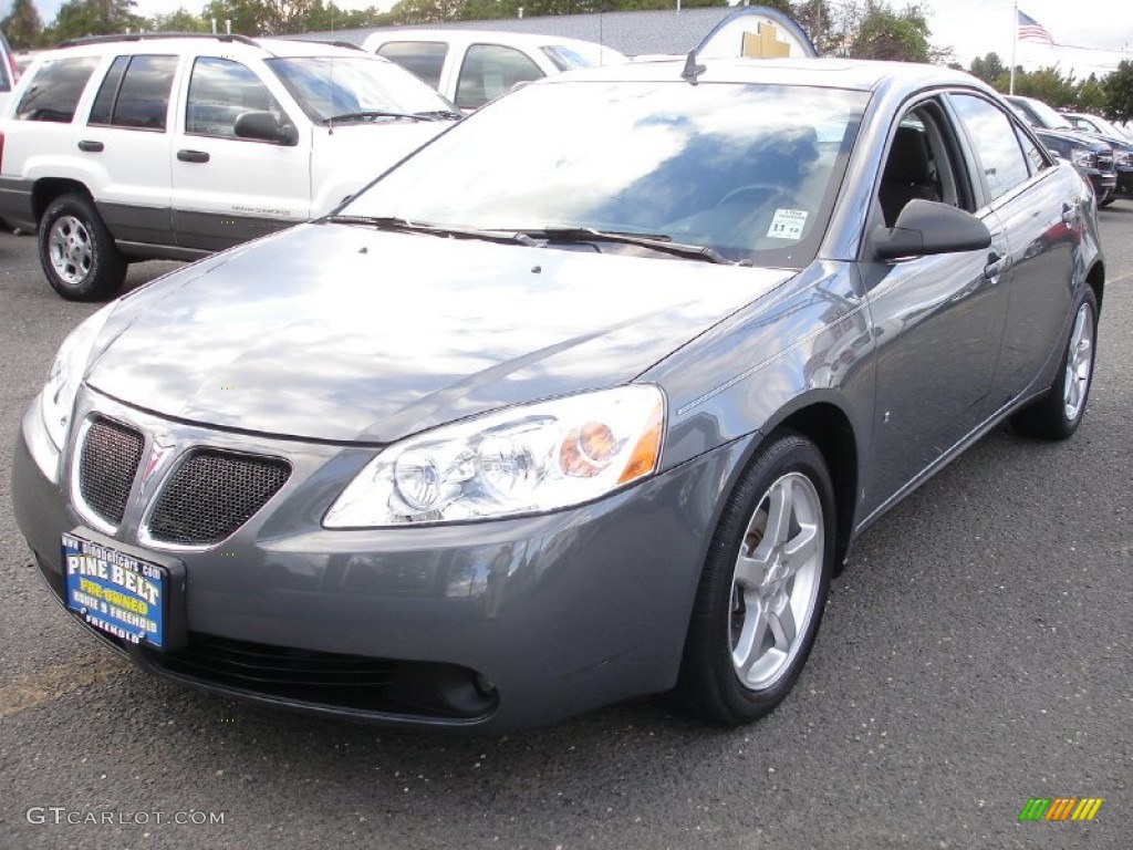 2008 G6 V6 Sedan - Dark Steel Gray Metallic / Ebony Black photo #1