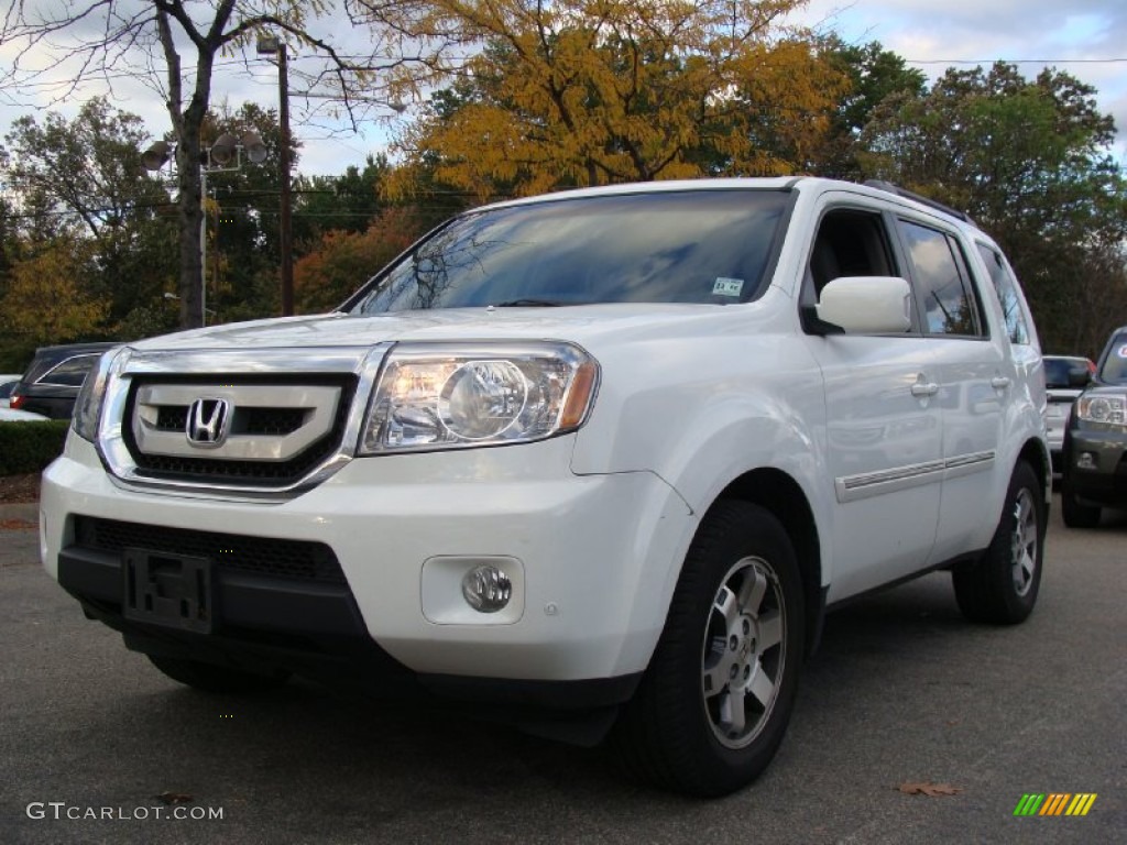 2009 Pilot Touring 4WD - Taffeta White / Gray photo #5