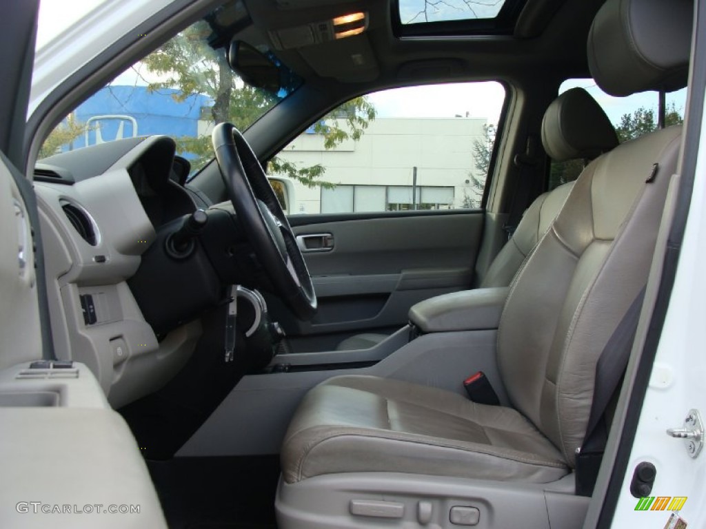 2009 Pilot Touring 4WD - Taffeta White / Gray photo #19