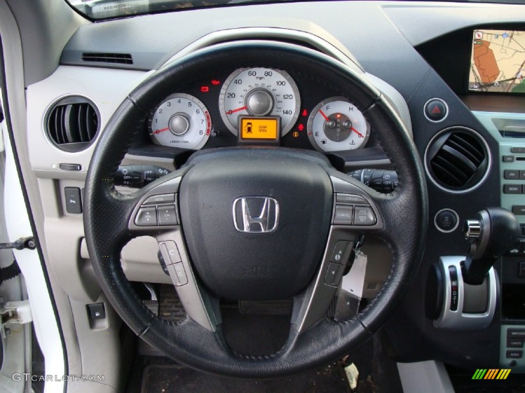 2009 Pilot Touring 4WD - Taffeta White / Gray photo #28