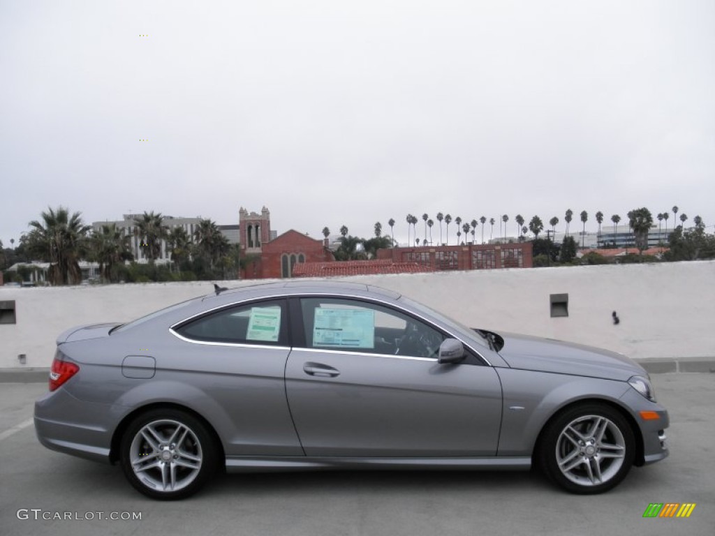 Palladium Silver Metallic 2012 Mercedes-Benz C 350 Coupe Exterior Photo #55494449