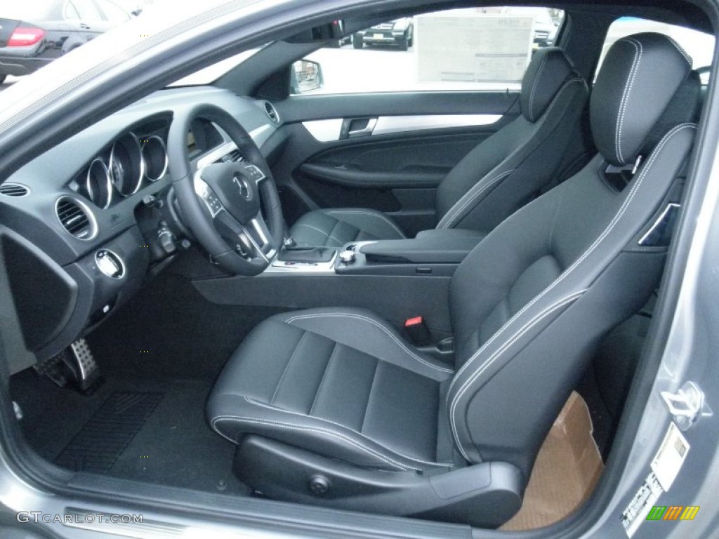 Black Interior 2012 Mercedes-Benz C 350 Coupe Photo #55494485