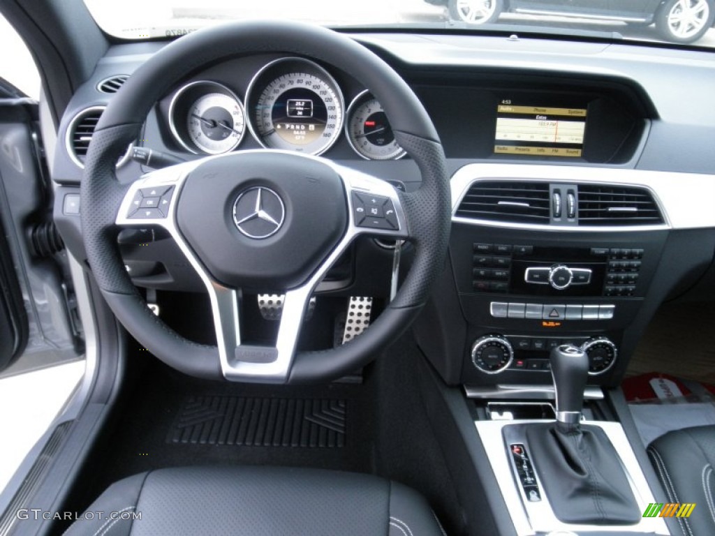 2012 Mercedes-Benz C 350 Coupe Black Dashboard Photo #55494503