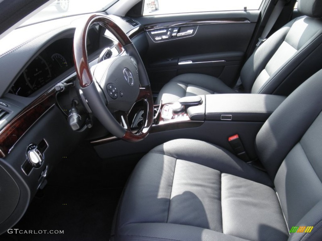 Black Interior 2012 Mercedes-Benz SLK 350 Roadster Photo #55494929