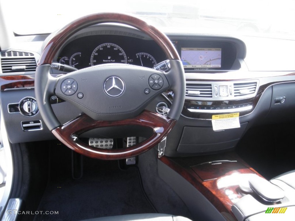 2012 Mercedes-Benz SLK 350 Roadster Black Dashboard Photo #55494947