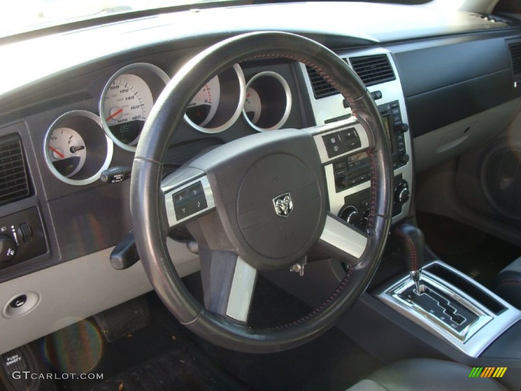 2007 Dodge Charger SRT-8 Dark Slate Gray Steering Wheel Photo #55495076