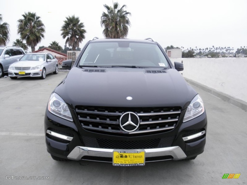 2012 ML 350 4Matic - Black / Black photo #2