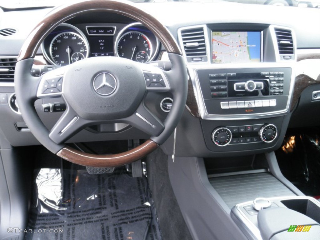 2012 Mercedes-Benz ML 350 4Matic Black Dashboard Photo #55495754