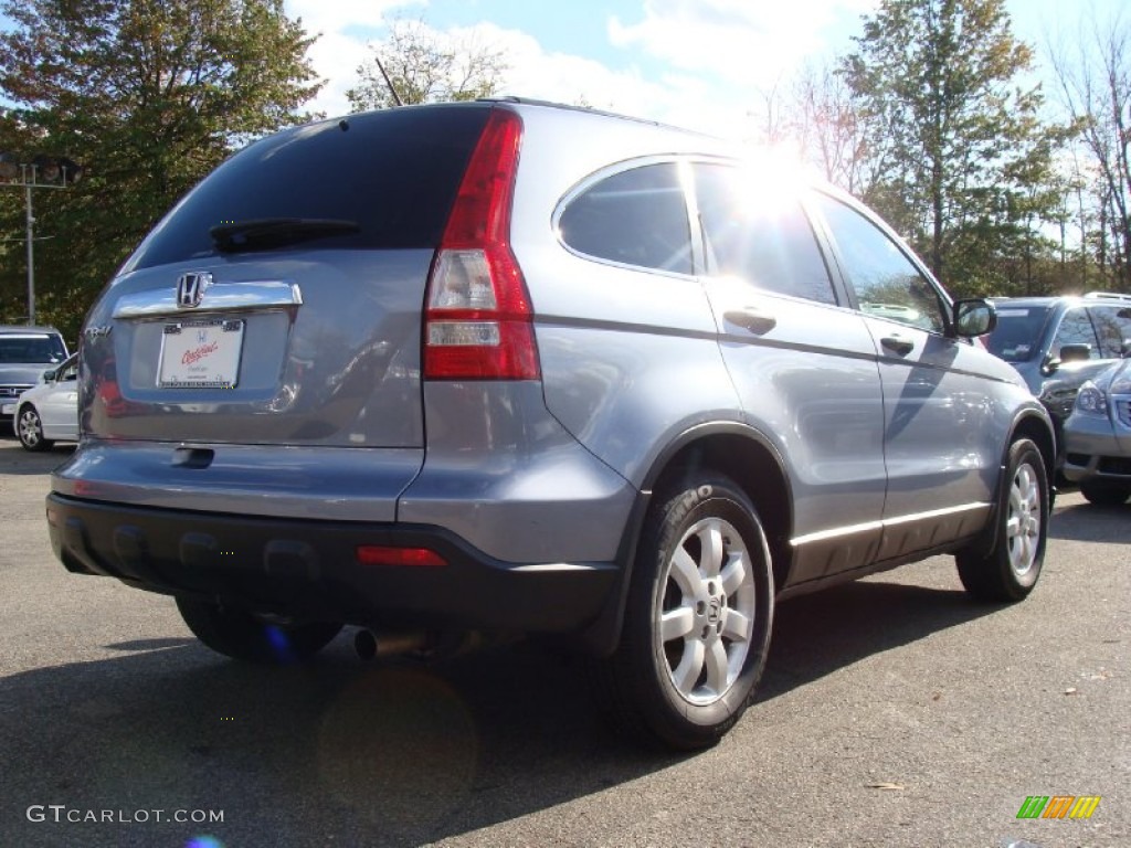 2008 CR-V EX 4WD - Glacier Blue Metallic / Gray photo #8