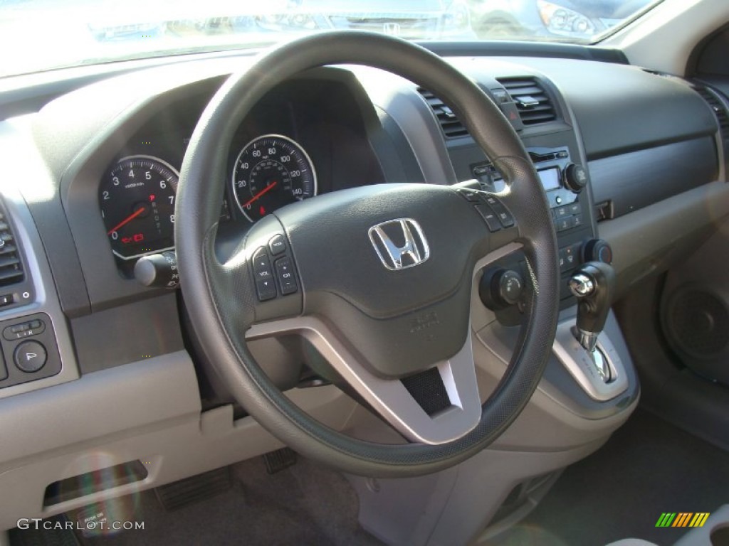 2008 Honda CR-V EX 4WD Gray Steering Wheel Photo #55495913