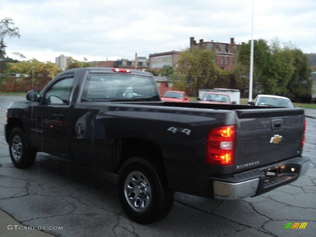 2011 Silverado 1500 LS Regular Cab 4x4 - Taupe Gray Metallic / Dark Titanium photo #6