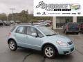 2009 Vapor Blue Metallic Suzuki SX4 Crossover Technology AWD  photo #1