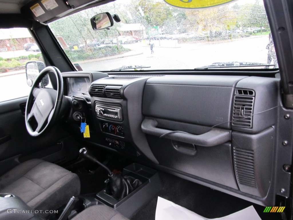 2005 Jeep Wrangler Unlimited Rubicon 4x4 Dark Slate Gray Dashboard Photo #55496629