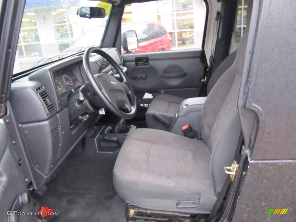 Dark Slate Gray Interior 2005 Jeep Wrangler Unlimited Rubicon 4x4 Photo #55496690