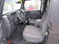 Dark Slate Gray 2005 Jeep Wrangler Unlimited Rubicon 4x4 Interior Color