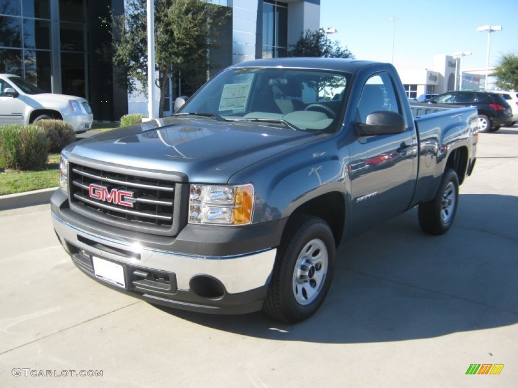 2012 Sierra 1500 Regular Cab - Stealth Gray Metallic / Dark Titanium photo #1