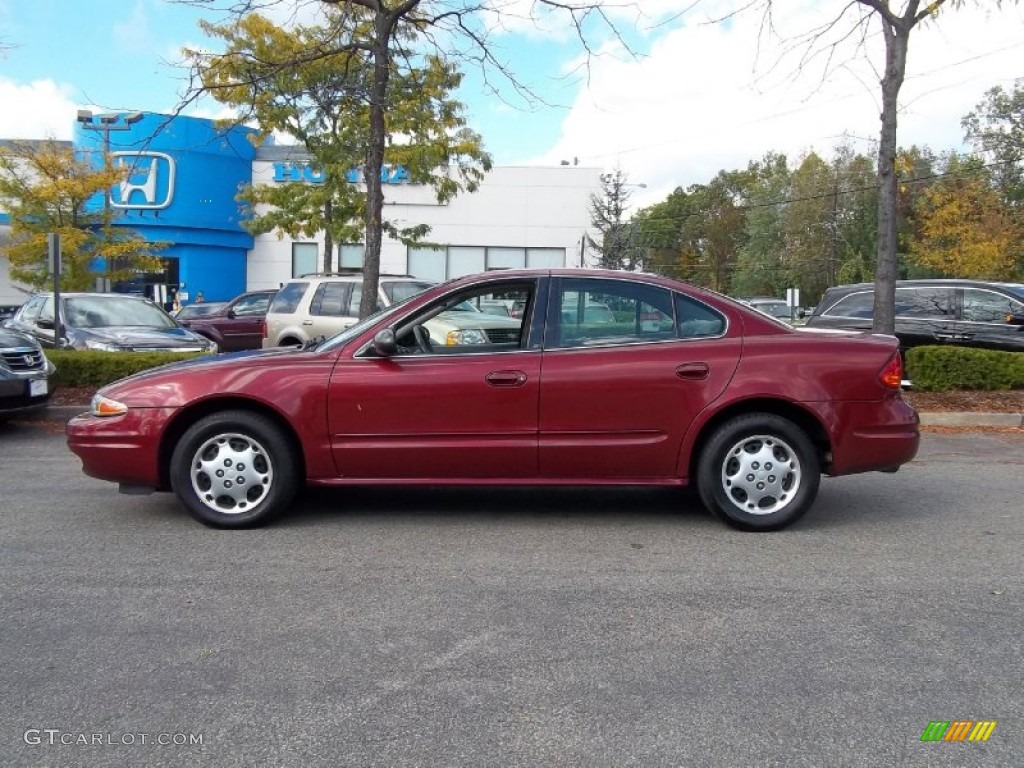 2003 Alero GX Sedan - Ruby Red Metallic / Pewter photo #1