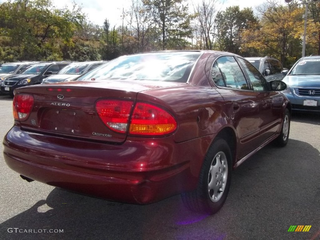2003 Alero GX Sedan - Ruby Red Metallic / Pewter photo #6