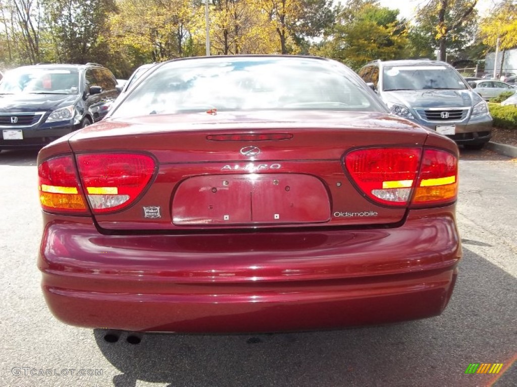 2003 Alero GX Sedan - Ruby Red Metallic / Pewter photo #7
