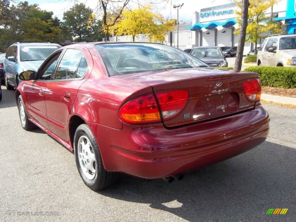 2003 Alero GX Sedan - Ruby Red Metallic / Pewter photo #8