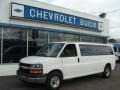 Summit White - Express LT 3500 Extended Passenger Van Photo No. 1