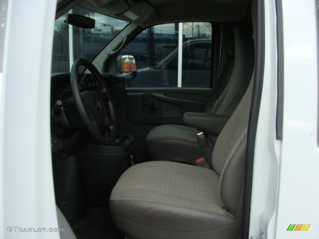 2011 Express LT 3500 Extended Passenger Van - Summit White / Medium Pewter photo #7