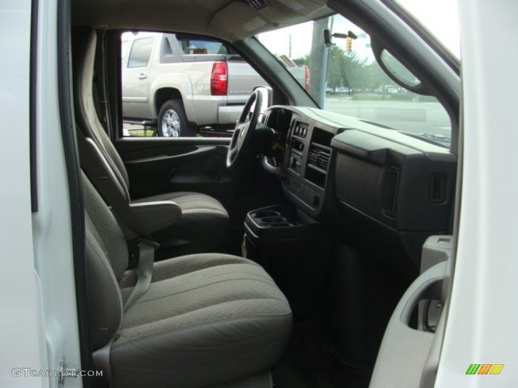 2011 Express LT 3500 Extended Passenger Van - Summit White / Medium Pewter photo #8