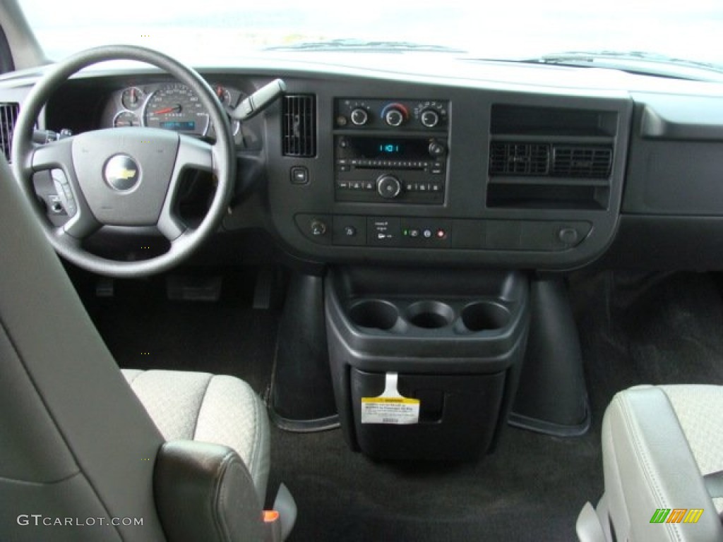 2011 Express LT 3500 Extended Passenger Van - Summit White / Medium Pewter photo #9