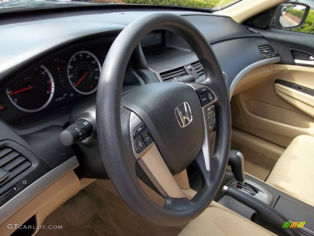 2011 Honda Accord LX Sedan Ivory Steering Wheel Photo #55499168