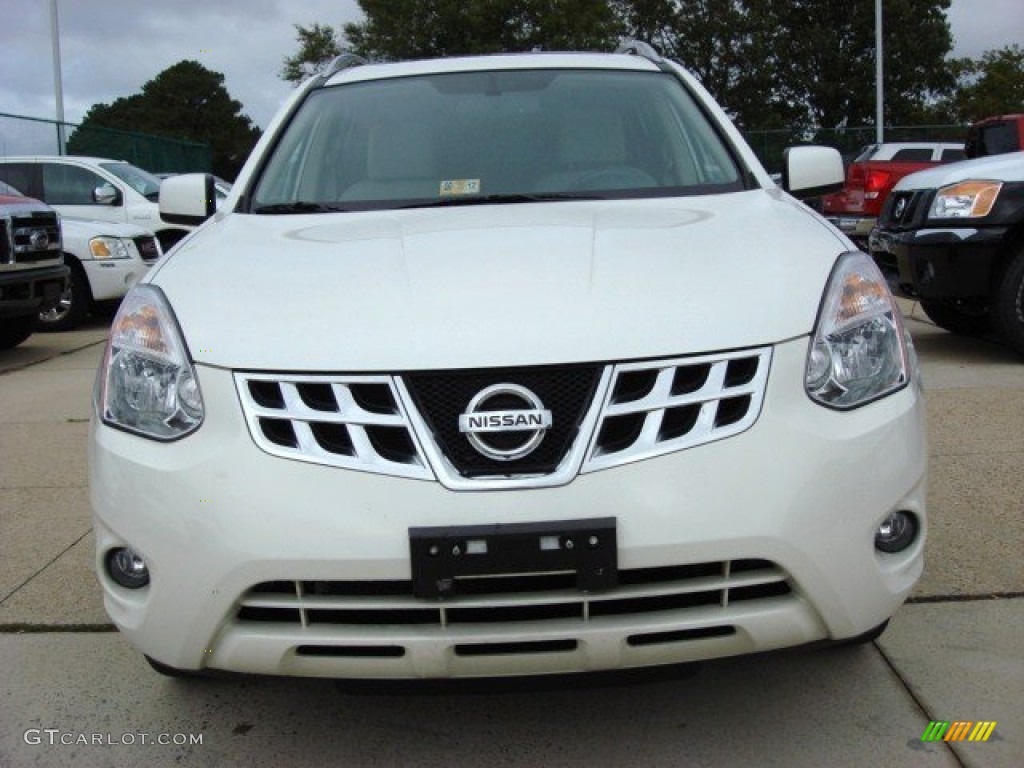2011 Rogue SL - Pearl White / Gray photo #7