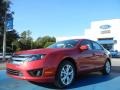 2012 Red Candy Metallic Ford Fusion SE  photo #1