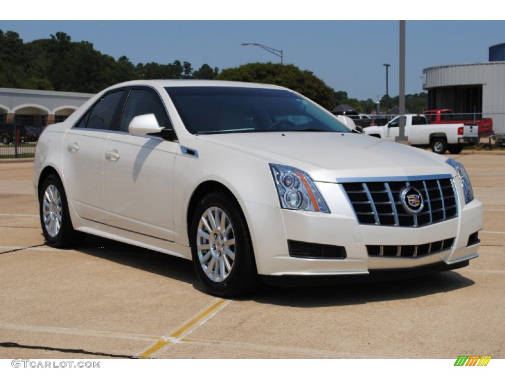 White Diamond Tricoat 2012 Cadillac CTS 3.0 Sedan Exterior Photo #55502786