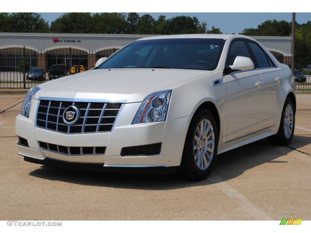 White Diamond Tricoat 2012 Cadillac CTS 3.0 Sedan Exterior Photo #55502930