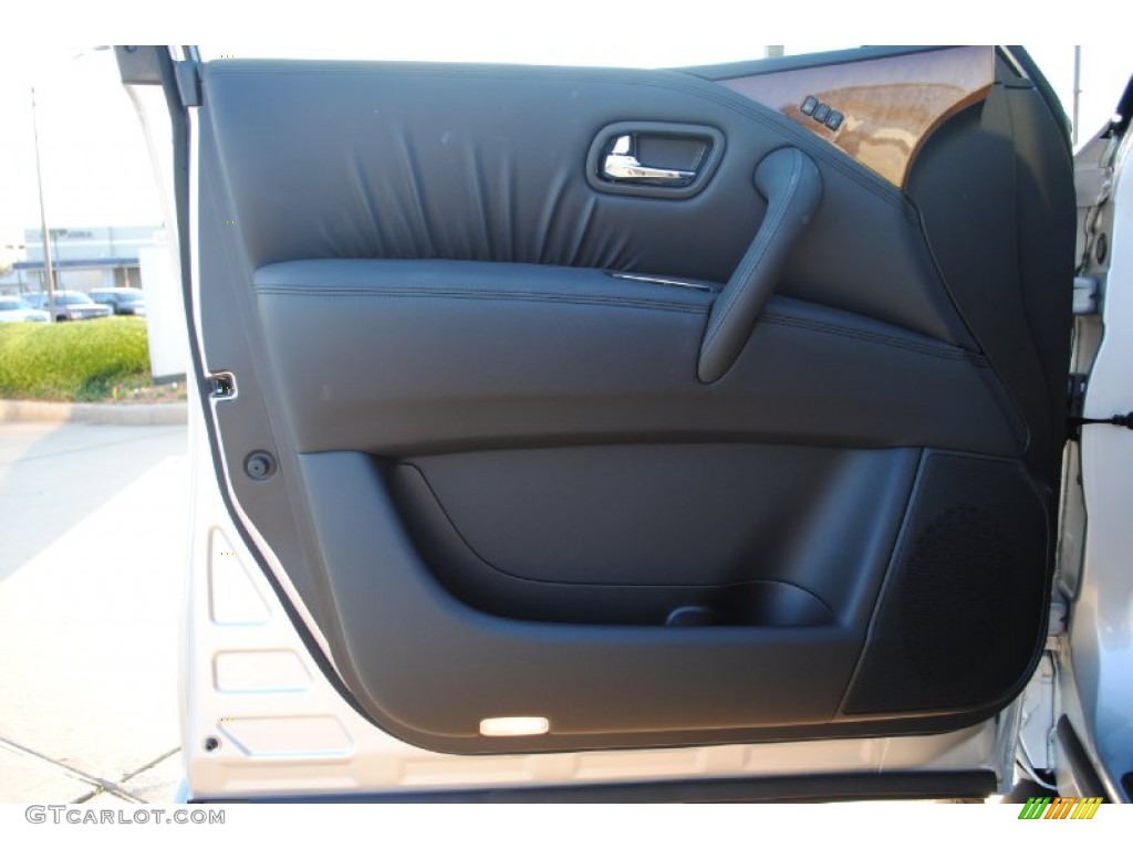 2012 Infiniti QX 56 Graphite Door Panel Photo #55504080