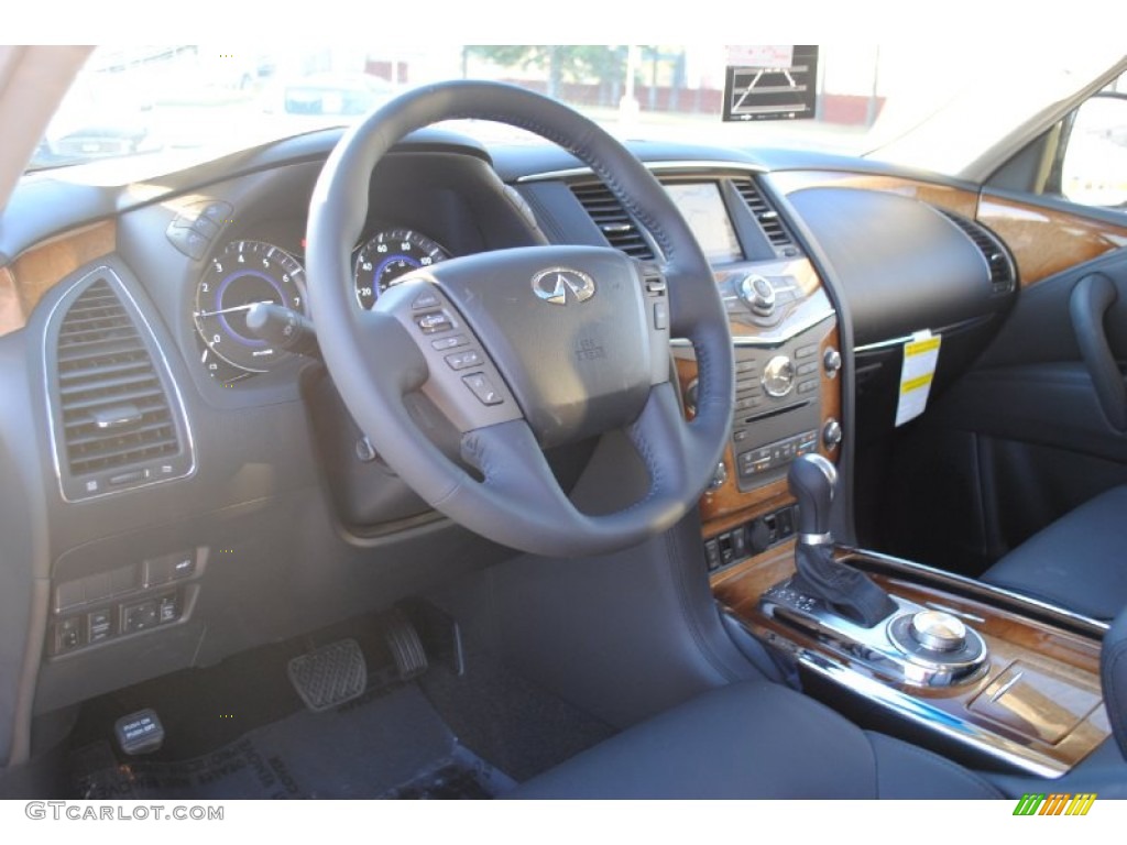 2012 Infiniti QX 56 Graphite Dashboard Photo #55504154