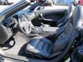 Ebony 2009 Chevrolet Corvette Convertible Interior Color