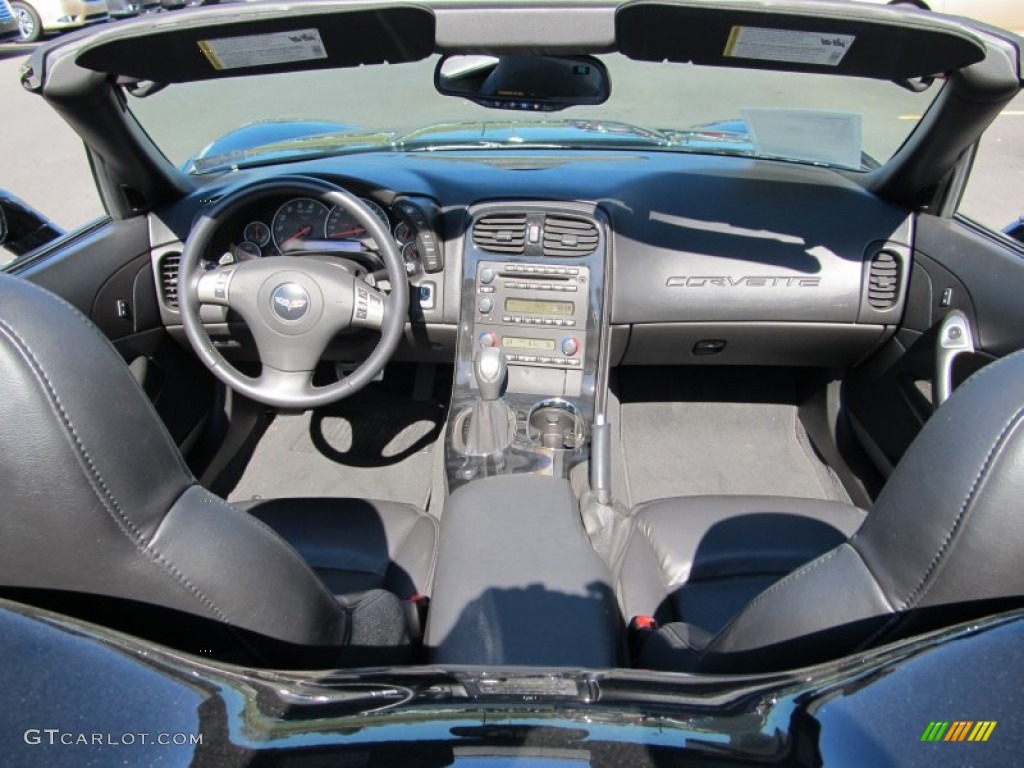 2009 Chevrolet Corvette Convertible Ebony Dashboard Photo #55504268