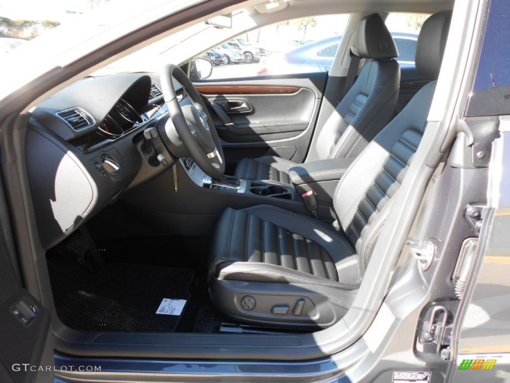 Black Interior 2012 Volkswagen CC Lux Plus Photo #55504526