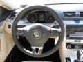Black/Cornsilk Beige 2012 Volkswagen CC R-Line Steering Wheel